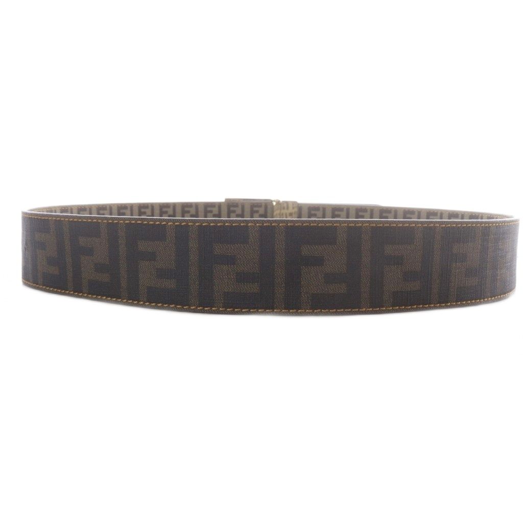 Fendi Zucca Pattern Belt All Over Print Brown — view 4