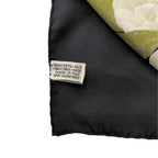 Chanel Scarf Large Camellia CC Logo CC Mark Rose Flower Silk Black — view 8