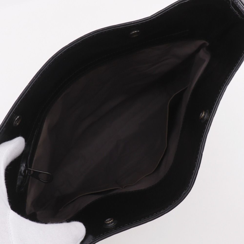 Bottega Veneta Messenger Bag Intrecciato Leather Black — view 5