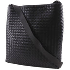 Bottega Veneta Messenger Bag Intrecciato Leather Black — view 2