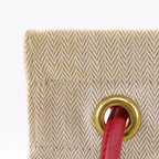 Hermes Aline Cotton Canvas Red Shoulder Bag — view 8