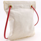 Hermes Aline Cotton Canvas Red Shoulder Bag — view 3