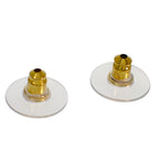 Chanel CC Logo Earrings Metal Black Gold — view 7