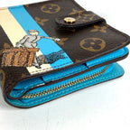 Louis Vuitton Bifold Wallet Compact Zip Monogram Groom Canvas Brown — view 8