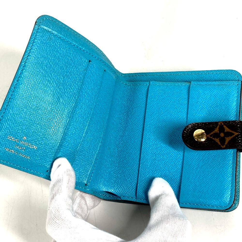 Louis Vuitton Bifold Wallet Compact Zip Monogram Groom Canvas Brown — view 3