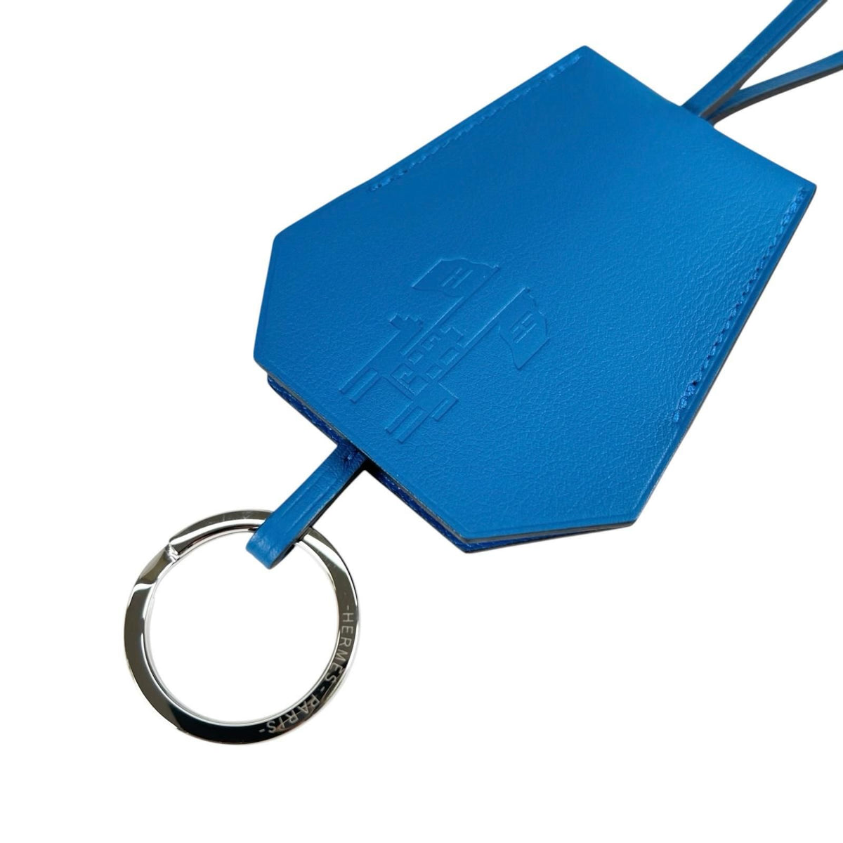 Hermes New Years Keyclochette Swift Charm Blue Keychain — view 7