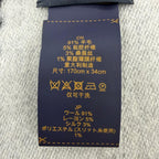 Louis Vuitton Echarpe LV Essential Shine Wool Silk Blend Scarf Black — view 8