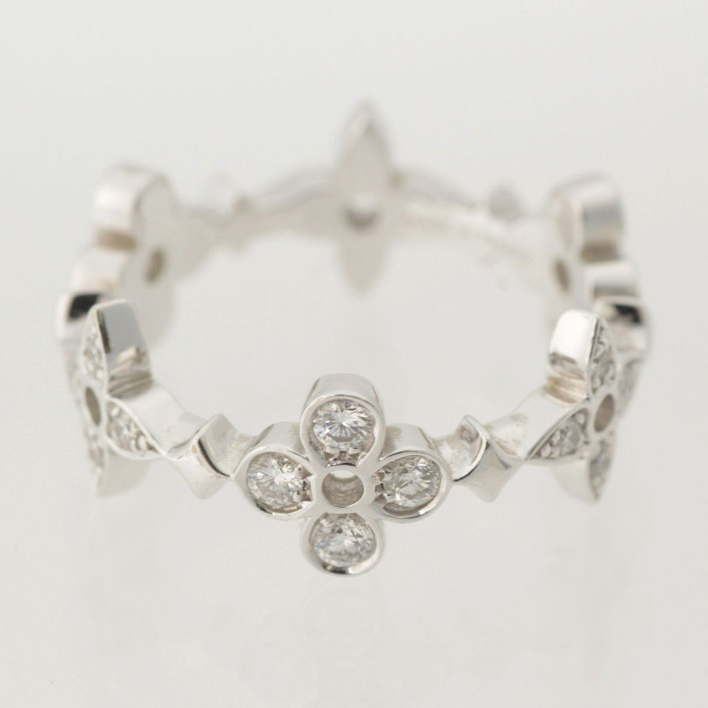 Louis Vuitton Monogram Fine Dentelle Diamond Ring White Gold — view 3