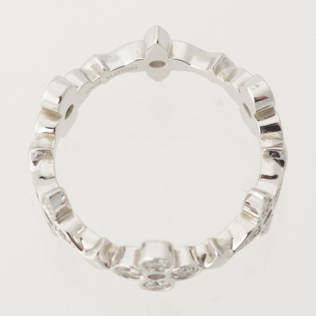 Louis Vuitton Monogram Fine Dentelle Diamond Ring White Gold — view 6