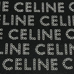 Celine Logo All Over Print Square Purse Leather Coin Black Silver — view 8