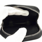 Celine Logo All Over Print Square Purse Leather Coin Black Silver — view 5