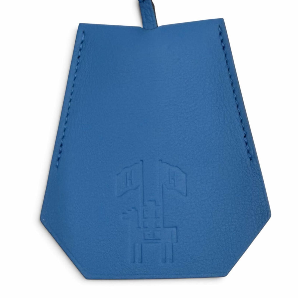 Hermes Veau Swift Mysore Blue Hydra Silver Years Bag Charm