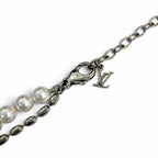 Louis Vuitton Necklace Pearl Fusion Silver White — view 5