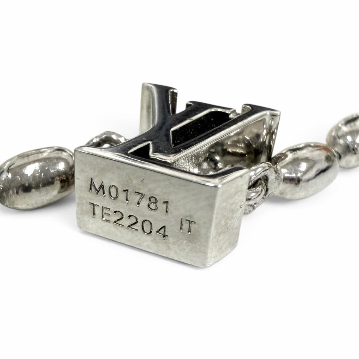 Louis Vuitton Necklace Pearl Fusion Silver White — view 6