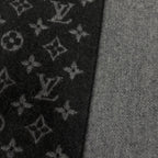 Louis Vuitton Monogram Gradient Cashmere Wool Scarf Noir — view 4