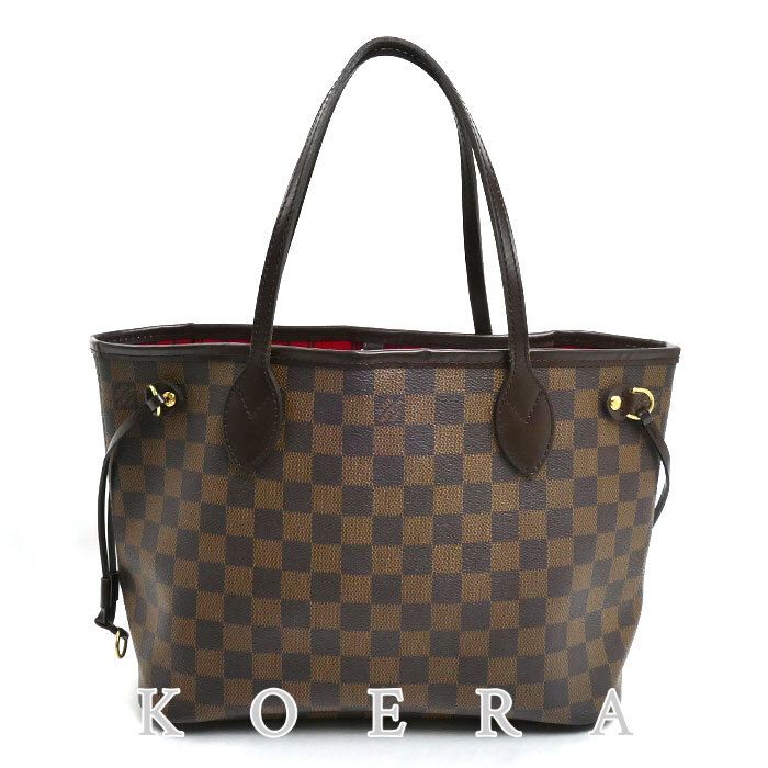 Louis Vuitton Neverfull PM Tote Bag Damier Brown