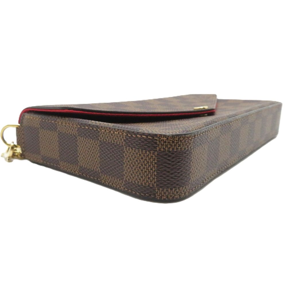 Louis Vuitton Pochette Felicie Damier Shoulder Bag Canvas Brown — view 7