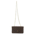 Louis Vuitton Pochette Felicie Damier Shoulder Bag Canvas Brown
