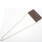 Louis Vuitton Pochette Felicie Damier Shoulder Bag Canvas Brown — view 4