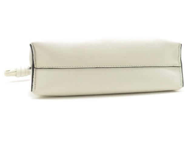 Loewe Flamenco Clutch Mini White Calfskin — view 5