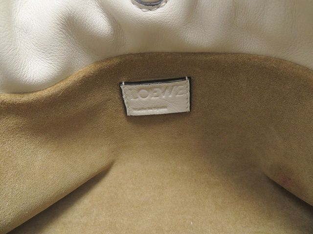 Loewe Flamenco Clutch Mini White Calfskin — view 7
