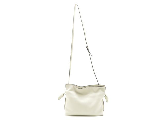 Loewe Flamenco Clutch Mini White Calfskin — view 2