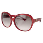 Gucci Interlocking G 61 Red Gold Acetate Metal Sunglasses Eyewear