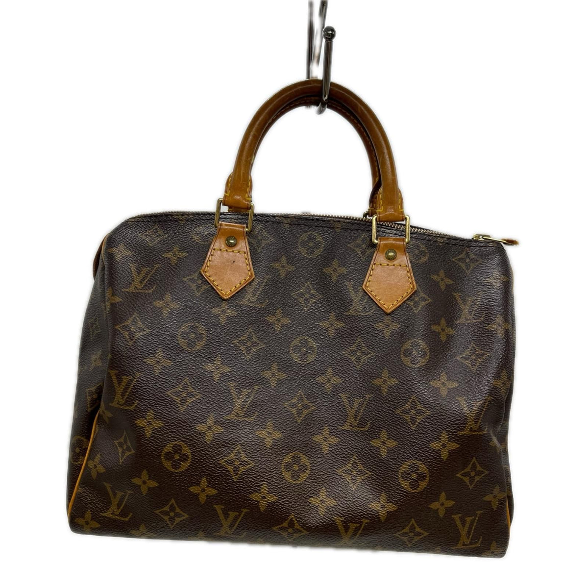 Louis Vuitton Monogram Speedy 30 Boston Bag Brown