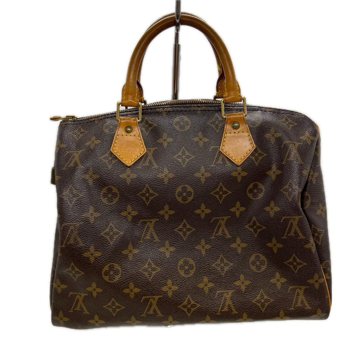 Louis Vuitton Monogram Speedy 30 Boston Bag Brown — view 2