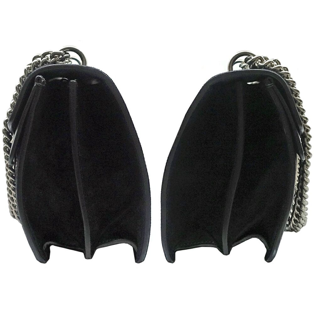 Gucci Dionysus Chain Shoulder Bag Suede Black Silver — view 3