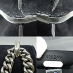 Gucci Dionysus Chain Shoulder Bag Suede Black Silver — view 7