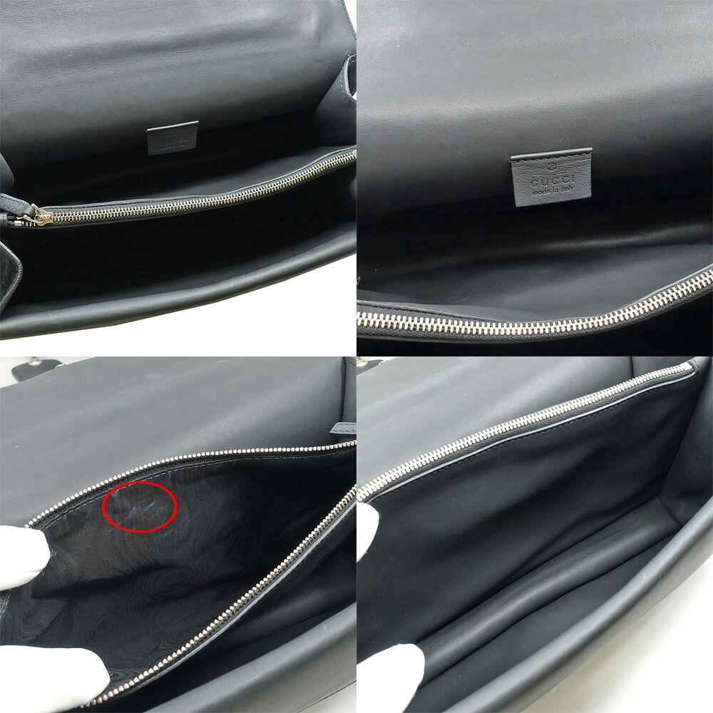 Gucci Dionysus Chain Shoulder Bag Suede Black Silver — view 6