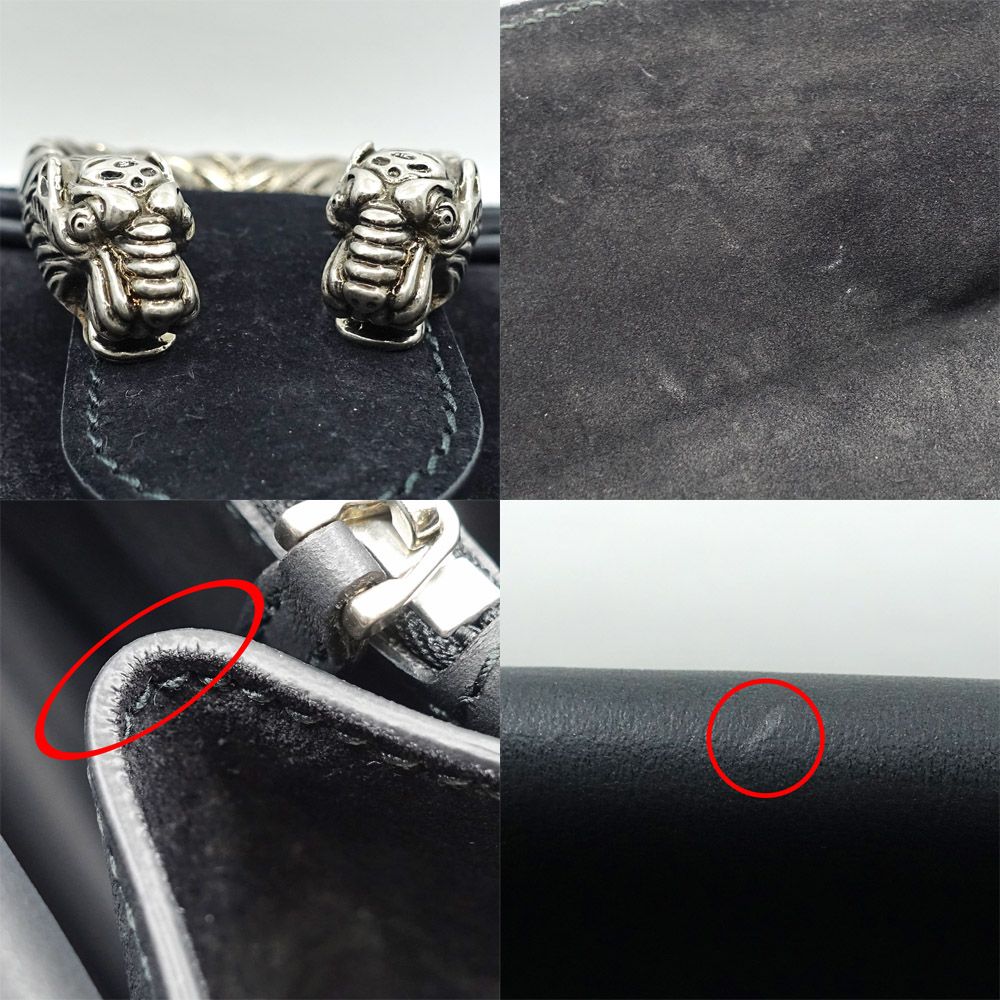 Gucci Dionysus Chain Shoulder Bag Suede Black Silver — view 8