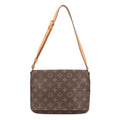 Louis Vuitton Musette Tango Short Monogram Shoulder Bag Canvas Brown