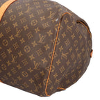 Louis Vuitton Keepall 55 Monogram Boston Bag Canvas Brown — view 8