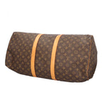 Louis Vuitton Keepall 55 Monogram Boston Bag Canvas Brown — view 5