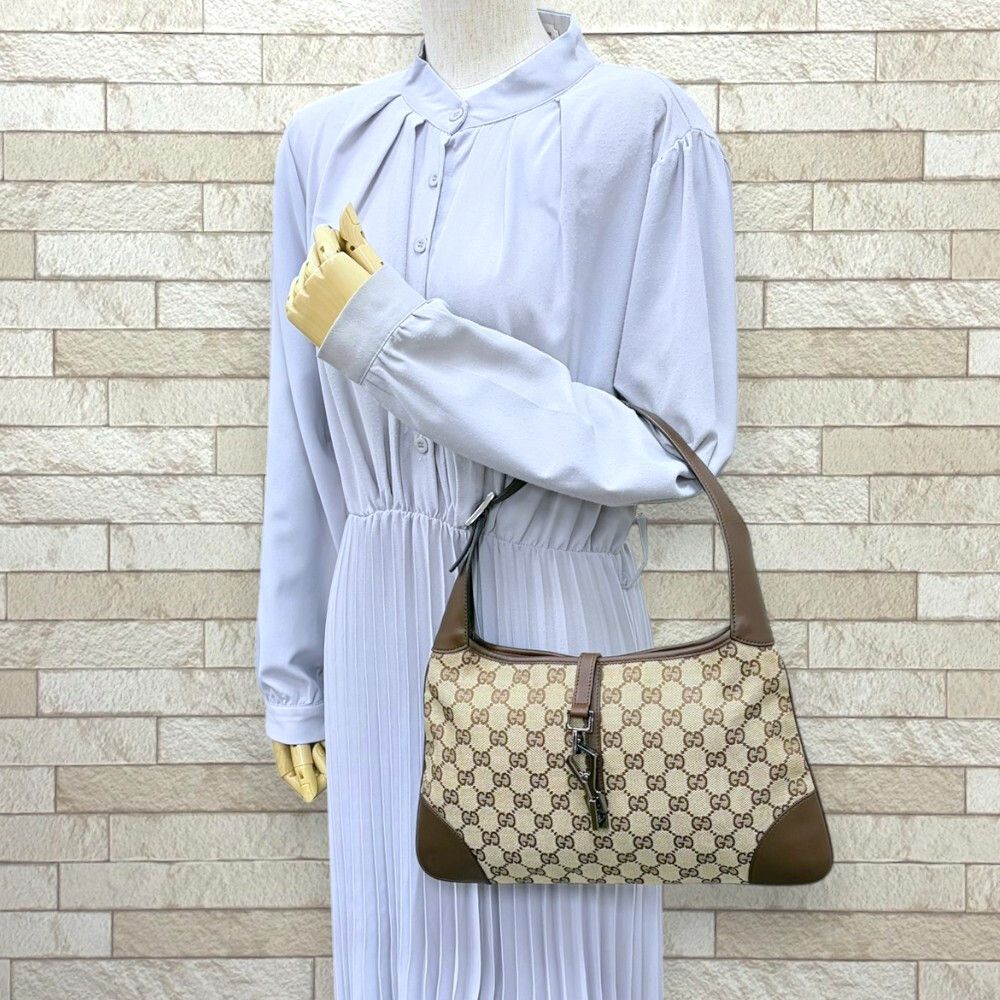 Gucci Jackie Handbag GG Canvas Beige — view 2