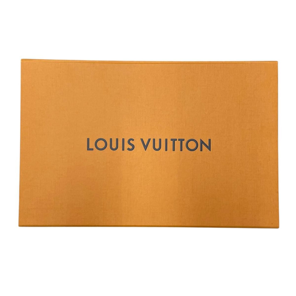 Louis Vuitton Scarf Large Flower Floral Pattern LV Logo Navy Silk Wool — view 8