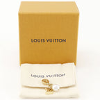 Louis Vuitton Charm LV Pearl Gold Plated Faux Keychain — view 6