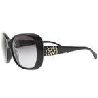 Chanel Camellia CC Logo Acetate Black Sunglasses Eyewear