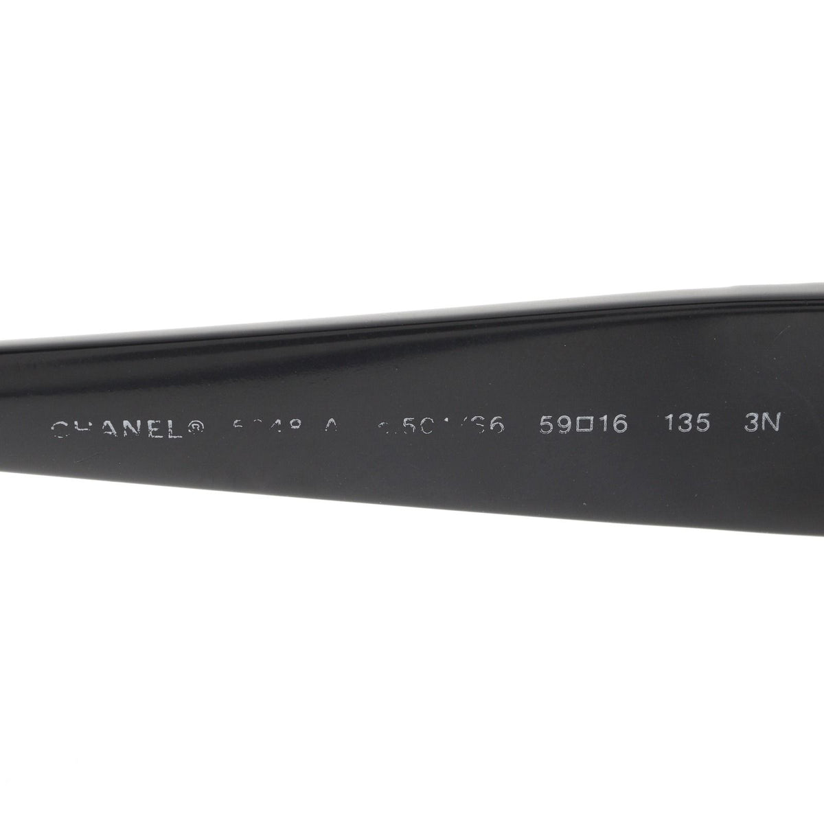 Chanel Camellia CC Logo Acetate Black Sunglasses Eyewear — view 6