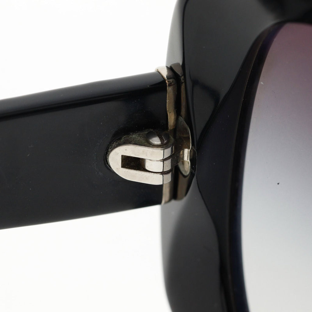 Chanel Camellia CC Logo Acetate Black Sunglasses Eyewear — view 7