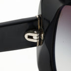 Chanel Camellia CC Logo Acetate Black Sunglasses Eyewear — view 7