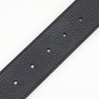 Gucci Interlocking G Reversible Leather Black Red Belt — view 6