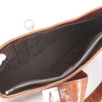 Celine Crocodile Embossed Leather Shoulder Bag — view 7