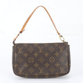 Louis Vuitton Monogram Pochette Accessoires Leather Handbag Pouch