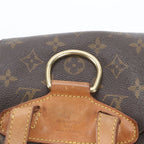 Louis Vuitton Monogram Montsouris MM Leather Backpack — view 3