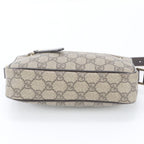 Gucci GG Supreme Leather Shoulder Bag Crossbody Brown — view 6