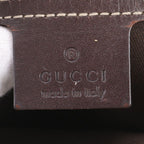Gucci GG Supreme Leather Shoulder Bag Crossbody Brown — view 8