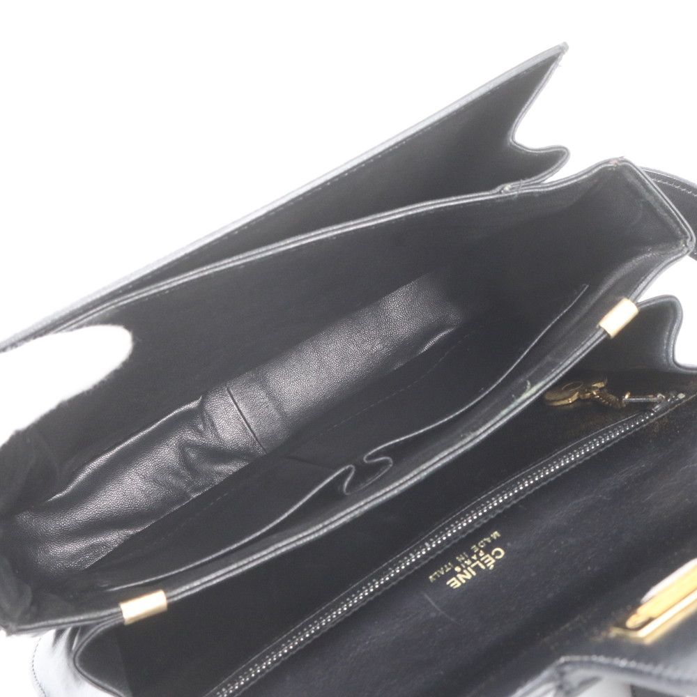 Celine Vintage Carriage Leather Shoulder Bag — view 7